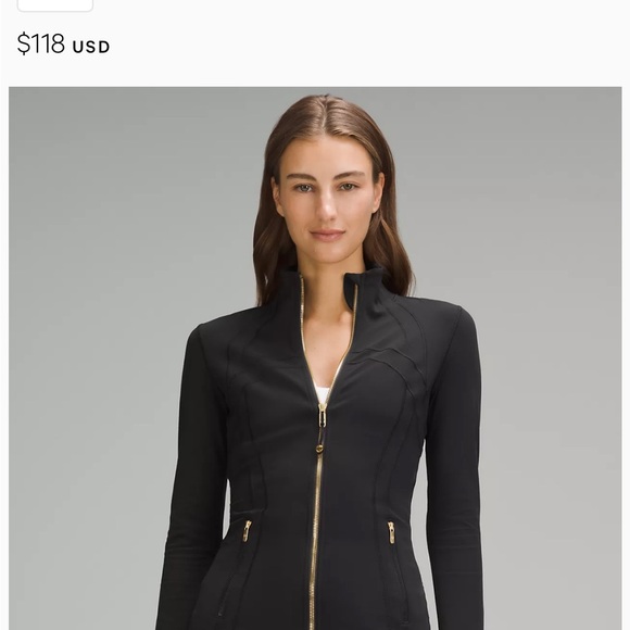 Define Jacket Nulu size 12 gold zip - Picture 1 of 4